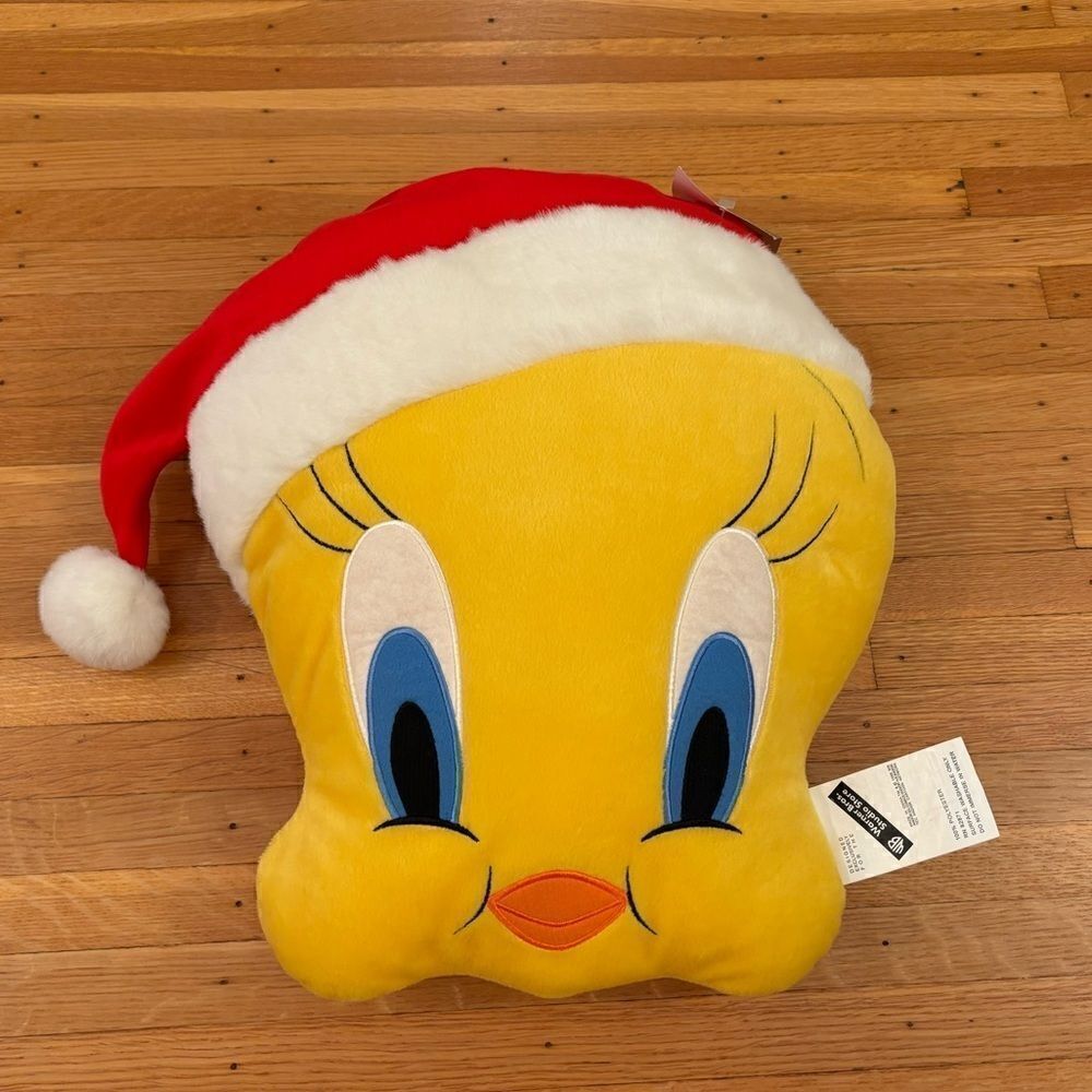 Tweety Bird Vintage 1998 Christmas 18 inch pillow NWT